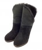 UGGアグ）の古着「クラシック モンドリ カフ ウェッジヒール アンクル ミニ ブーツ」｜ブラック