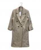 RANDEBOOランデブー）の古着「ギャビーチェスターコート」｜アイボリー