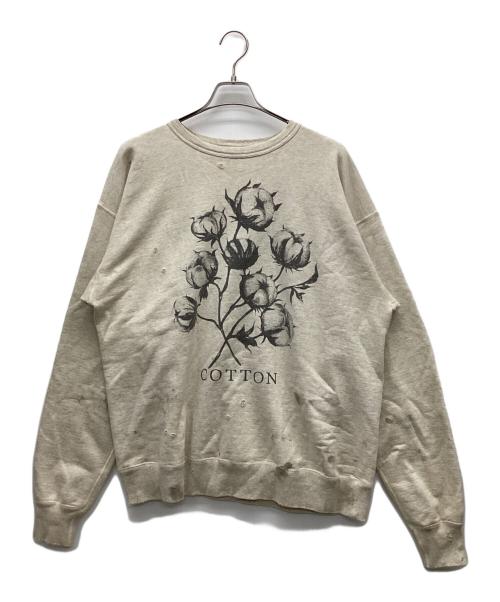 SAINT MICHAEL（セントマイケル）SAINT MICHAEL (セントマイケル) Denim Tears (デニムティアーズ) 22SSスウェット ベージュ サイズ:XLの古着・服飾アイテム