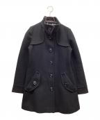 BURBERRY BLUE LABELバーバリーロンドンブルーレーベル）の古着「ウールコート」｜ブラック