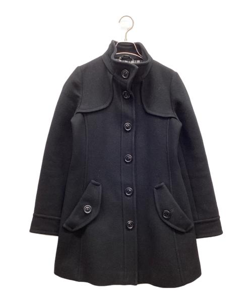BURBERRY BLUE LABEL（バーバリーロンドンブルーレーベル）BURBERRY BLUE LABEL (バーバリーロンドンブルーレーベル) ウールコート ブラック サイズ:38の古着・服飾アイテム