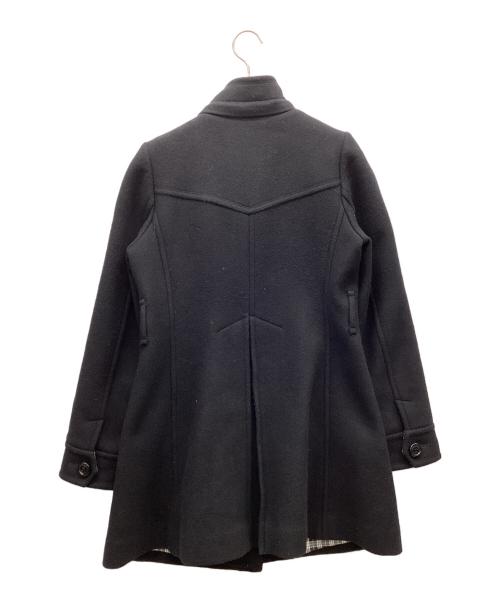 BURBERRY BLUE LABEL（バーバリーロンドンブルーレーベル）BURBERRY BLUE LABEL (バーバリーロンドンブルーレーベル) ウールコート ブラック サイズ:38の古着・服飾アイテム