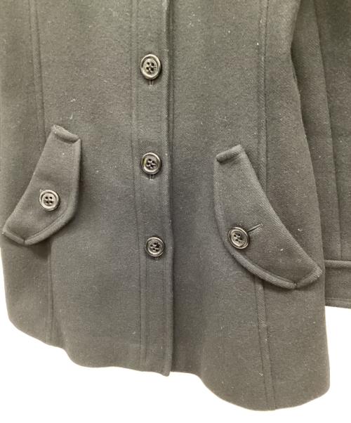 BURBERRY BLUE LABEL（バーバリーロンドンブルーレーベル）BURBERRY BLUE LABEL (バーバリーロンドンブルーレーベル) ウールコート ブラック サイズ:38の古着・服飾アイテム