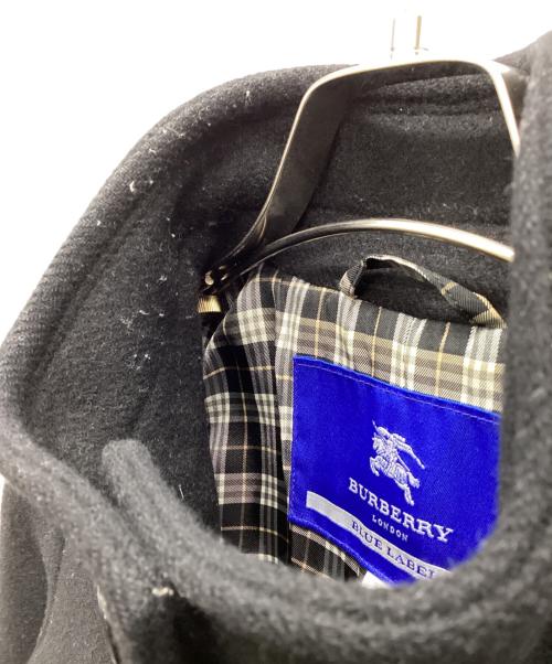 BURBERRY BLUE LABEL（バーバリーロンドンブルーレーベル）BURBERRY BLUE LABEL (バーバリーロンドンブルーレーベル) ウールコート ブラック サイズ:38の古着・服飾アイテム