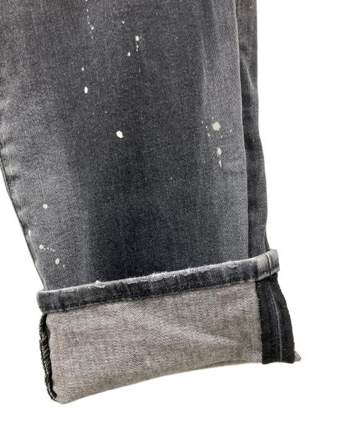 DSQUARED2（ディースクエアード）DSQUARED2 (ディースクエアード) ダメージデニムパンツ グレー サイズ:48の古着・服飾アイテム