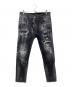 DSQUARED2（ディースクエアード）の古着「ダメージデニムパンツ」｜グレー