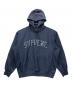SUPREME（シュプリーム）の古着「GlitterArc HoodedSwetShirt」｜ネイビー