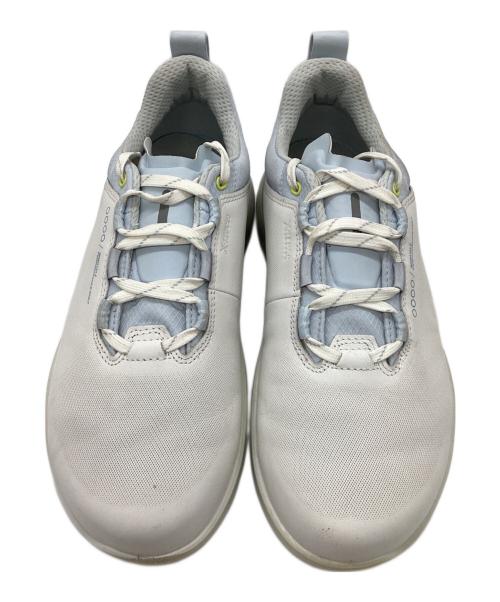 ECCO（エコー）ECCO (エコー) Gore-Texゴルフシューズ ホワイト サイズ:25.5の古着・服飾アイテム