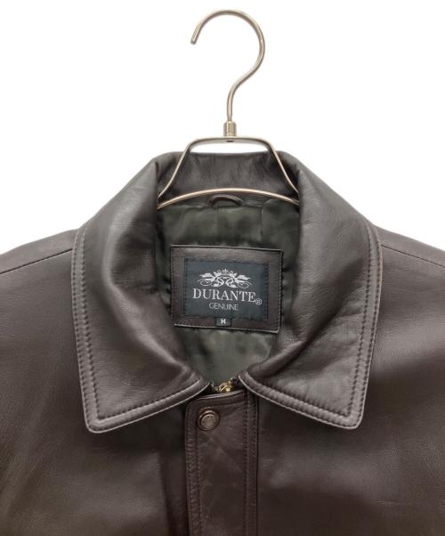 DURANTE（デュランテ）DURANTE (デュランテ) ラムレザージャケット ブラウン サイズ:Mの古着・服飾アイテム