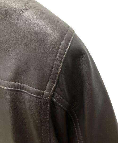 DURANTE（デュランテ）DURANTE (デュランテ) ラムレザージャケット ブラウン サイズ:Mの古着・服飾アイテム