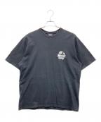 stussyステューシー）の古着「Tシャツ」｜ブラック
