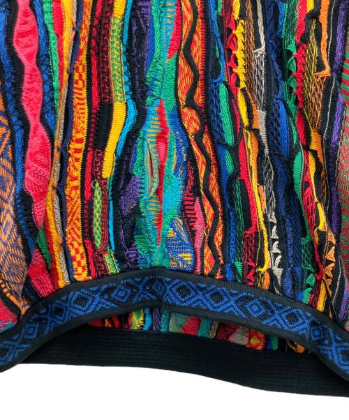 Coogi（クージー）Coogi (クージー) 厚手ニット ブルー×オレンジ サイズ:Mの古着・服飾アイテム