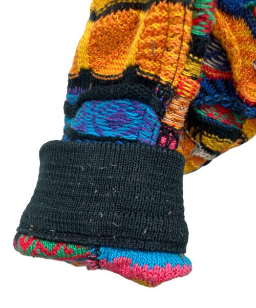 Coogi（クージー）Coogi (クージー) 厚手ニット ブルー×オレンジ サイズ:Mの古着・服飾アイテム