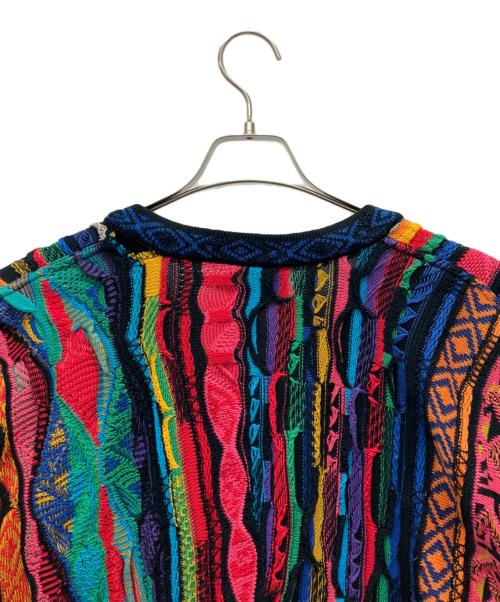 Coogi（クージー）Coogi (クージー) 厚手ニット ブルー×オレンジ サイズ:Mの古着・服飾アイテム