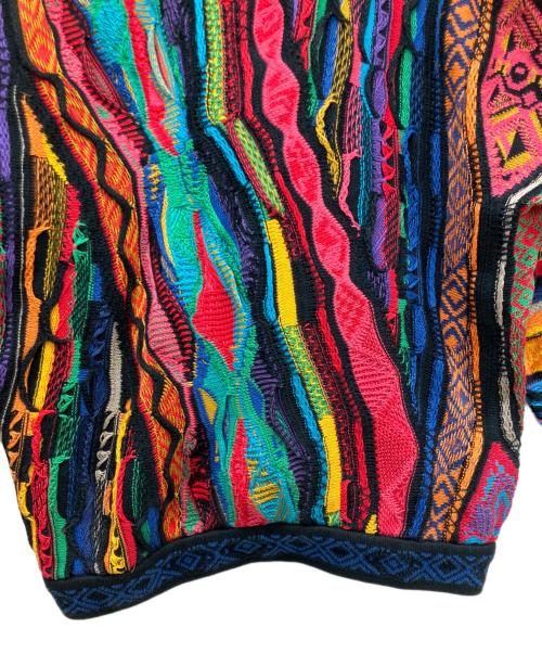 Coogi（クージー）Coogi (クージー) 厚手ニット ブルー×オレンジ サイズ:Mの古着・服飾アイテム