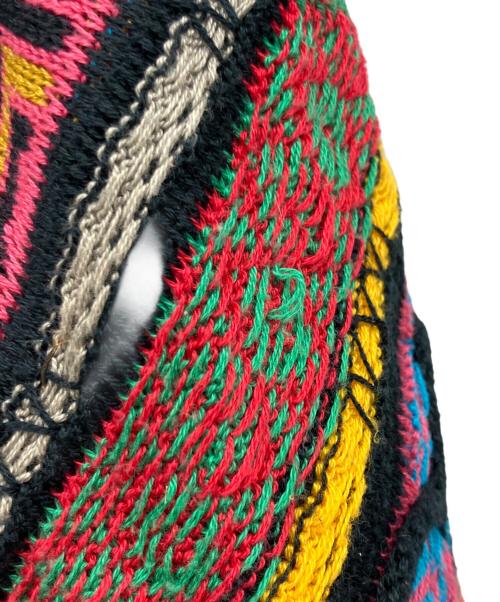 Coogi（クージー）Coogi (クージー) 厚手ニット ブルー×オレンジ サイズ:Mの古着・服飾アイテム