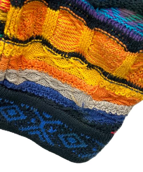 Coogi（クージー）Coogi (クージー) 厚手ニット ブルー×オレンジ サイズ:Mの古着・服飾アイテム