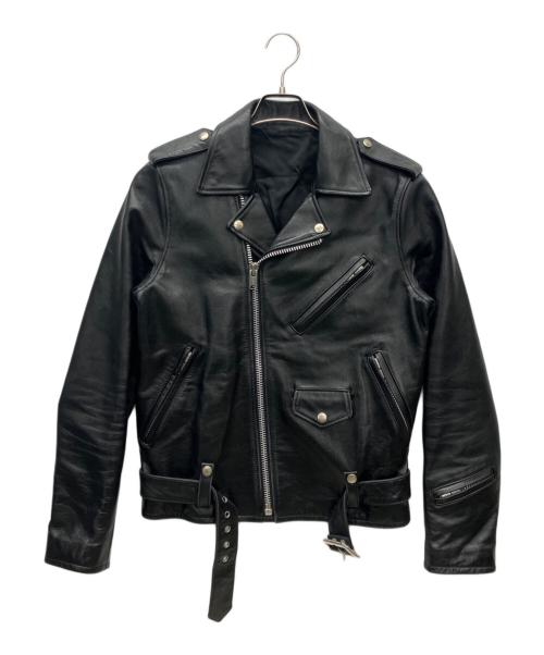 HL HEDDIE LOVU（エイチエル エディールーヴ）HL HEDDIE LOVU (エイチエル エディールーヴ) ダブルライダースジャケット ブラック サイズ:Sの古着・服飾アイテム