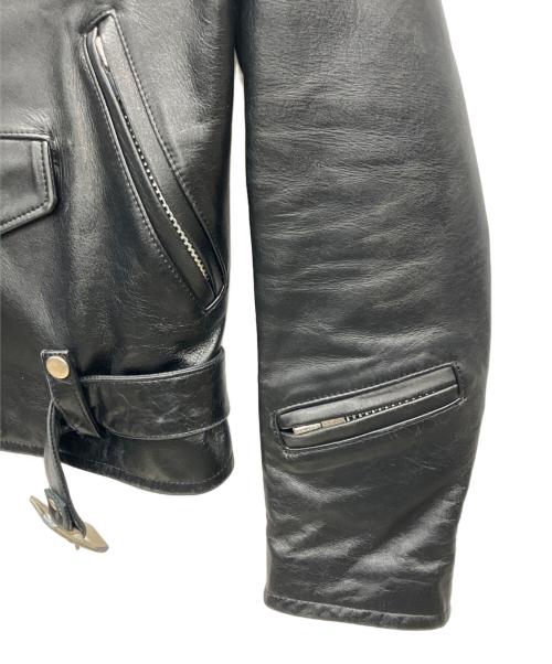 HL HEDDIE LOVU（エイチエル エディールーヴ）HL HEDDIE LOVU (エイチエル エディールーヴ) ダブルライダースジャケット ブラック サイズ:Sの古着・服飾アイテム