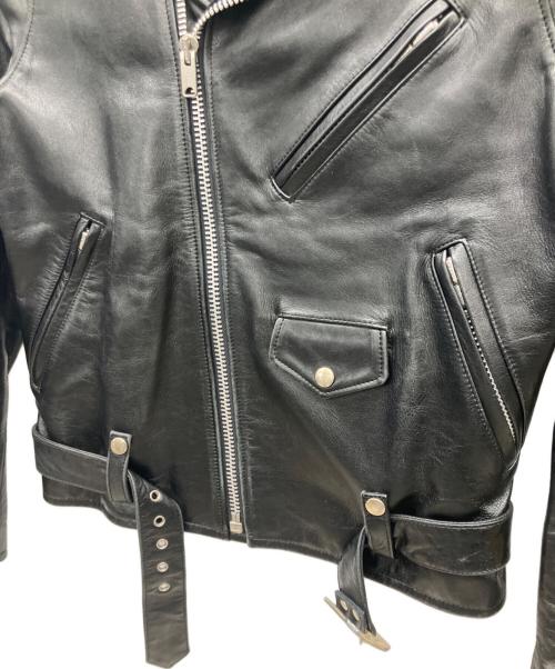 HL HEDDIE LOVU（エイチエル エディールーヴ）HL HEDDIE LOVU (エイチエル エディールーヴ) ダブルライダースジャケット ブラック サイズ:Sの古着・服飾アイテム