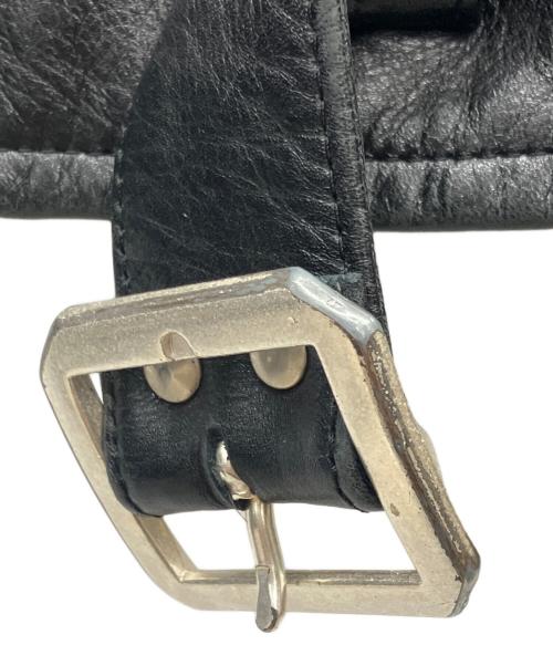 HL HEDDIE LOVU（エイチエル エディールーヴ）HL HEDDIE LOVU (エイチエル エディールーヴ) ダブルライダースジャケット ブラック サイズ:Sの古着・服飾アイテム