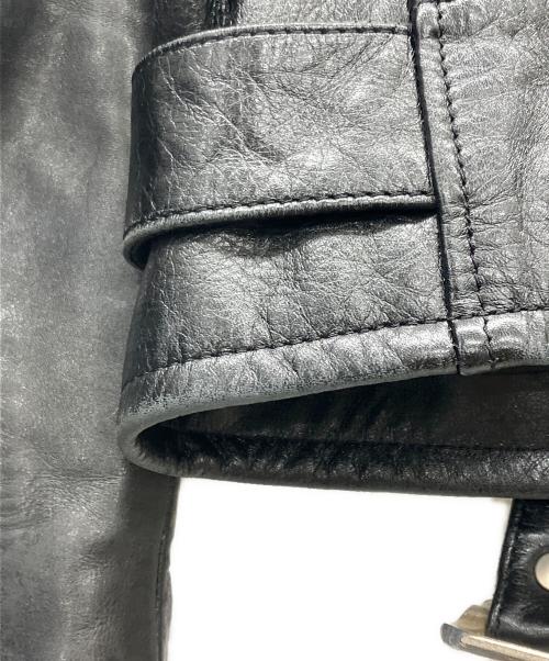 HL HEDDIE LOVU（エイチエル エディールーヴ）HL HEDDIE LOVU (エイチエル エディールーヴ) ダブルライダースジャケット ブラック サイズ:Sの古着・服飾アイテム