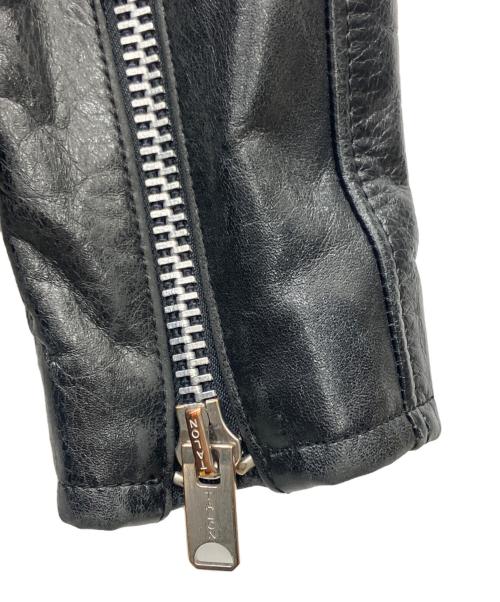 HL HEDDIE LOVU（エイチエル エディールーヴ）HL HEDDIE LOVU (エイチエル エディールーヴ) ダブルライダースジャケット ブラック サイズ:Sの古着・服飾アイテム