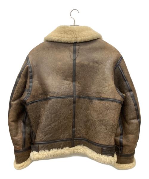 AVIREX（アヴィレックス）AVIREX (アヴィレックス) B-3シープスキンムートンジャケット ブラウン サイズ:40の古着・服飾アイテム