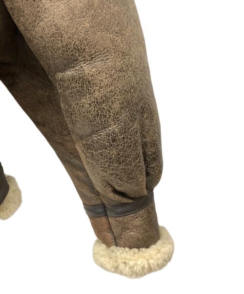 AVIREX（アヴィレックス）AVIREX (アヴィレックス) B-3シープスキンムートンジャケット ブラウン サイズ:40の古着・服飾アイテム