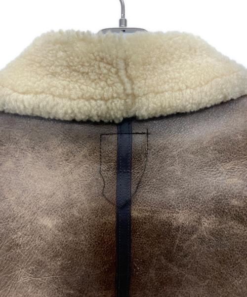 AVIREX（アヴィレックス）AVIREX (アヴィレックス) B-3シープスキンムートンジャケット ブラウン サイズ:40の古着・服飾アイテム