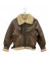 AVIREX（アヴィレックス）の古着「B-3シープスキンムートンジャケット」｜ブラウン
