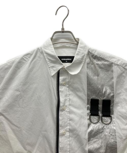 DSQUARED2（ディースクエアード）DSQUARED2 (ディースクエアード) 長袖シャツ ホワイト サイズ:48の古着・服飾アイテム