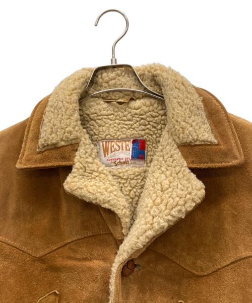 Schott（ショット）Schott (ショット) 80’Sウエスタンレザージャケット ブラウン サイズ:36の古着・服飾アイテム