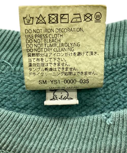 SAINT MICHAEL（セントマイケル）SAINT MICHAEL (セントマイケル) 24AW YOUTH CREW SWT グリーン サイズ:Mの古着・服飾アイテム