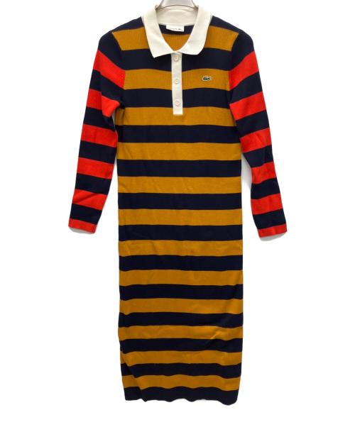 LACOSTE（ラコステ）LACOSTE (ラコステ) 長袖ワンピース イエロー サイズ:40の古着・服飾アイテム