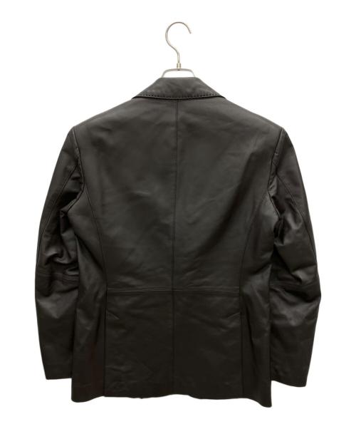 G-Stage（ジーステージ）G-Stage (ジーステージ) レザーテーラードジャケット ブラウン サイズ:48の古着・服飾アイテム