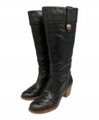 COACHコーチ）の古着「レザーブーツ」｜ブラック