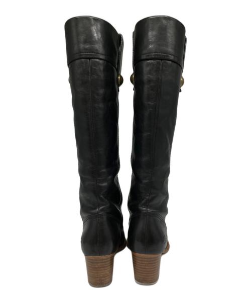 COACH（コーチ）COACH (コーチ) レザーブーツ ブラック サイズ:6.5の古着・服飾アイテム