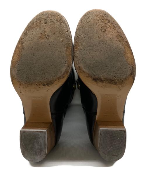 COACH（コーチ）COACH (コーチ) レザーブーツ ブラック サイズ:6.5の古着・服飾アイテム