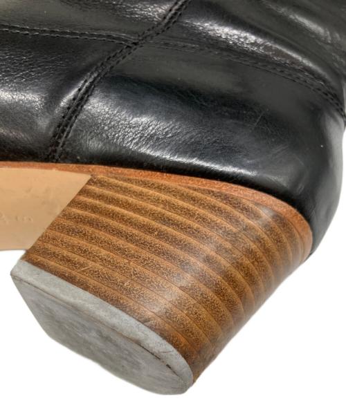 COACH（コーチ）COACH (コーチ) レザーブーツ ブラック サイズ:6.5の古着・服飾アイテム