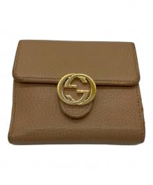 GUCCI（グッチ）の古着「2つ折り財布」｜ベージュ