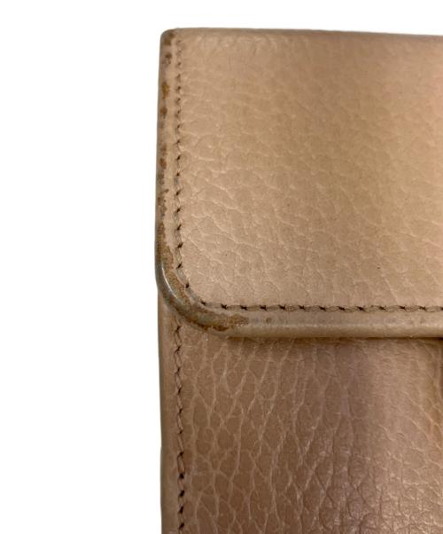 GUCCI（グッチ）GUCCI (グッチ) 2つ折り財布 ベージュの古着・服飾アイテム