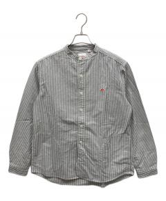 中古・古着通販】DANTON (ダントン) 長袖バンドカラーシャツ グレー