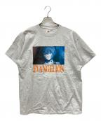 RADIO EVA×FRUIT OF THE LOOMラヂオエヴァ×フルーツオブザルーム）の古着「半袖カットソー」｜ライトグレー