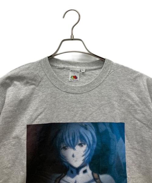 RADIO EVA（ラヂオエヴァ）RADIO EVA (ラヂオエヴァ) FRUIT OF THE LOOM (フルーツオブザルーム) 半袖カットソー ライトグレー サイズ:XLの古着・服飾アイテム