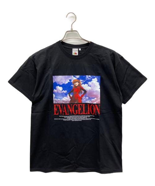 RADIO EVA（ラヂオエヴァ）RADIO EVA (ラヂオエヴァ) FRUIT OF THE LOOM (フルーツオブザルーム) 半袖カットソー ブラック サイズ:Lの古着・服飾アイテム