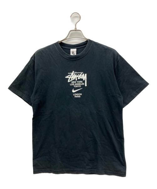 NIKE（ナイキ）NIKE (ナイキ) stussy (ステューシー) インターナショナルTシャツ ブラック サイズ:Ｓの古着・服飾アイテム