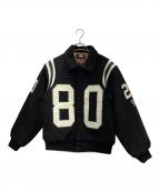 stussyステューシー）の古着「80 Wool Varsity Jacket」｜ブラック