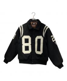 stussy（ステューシー）の古着「80 Wool Varsity Jacket」｜ブラック