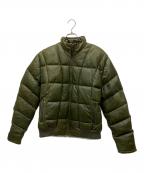SCHAFFENシャッフェン）の古着「ラムレザーダウンジャケット」｜グリーン